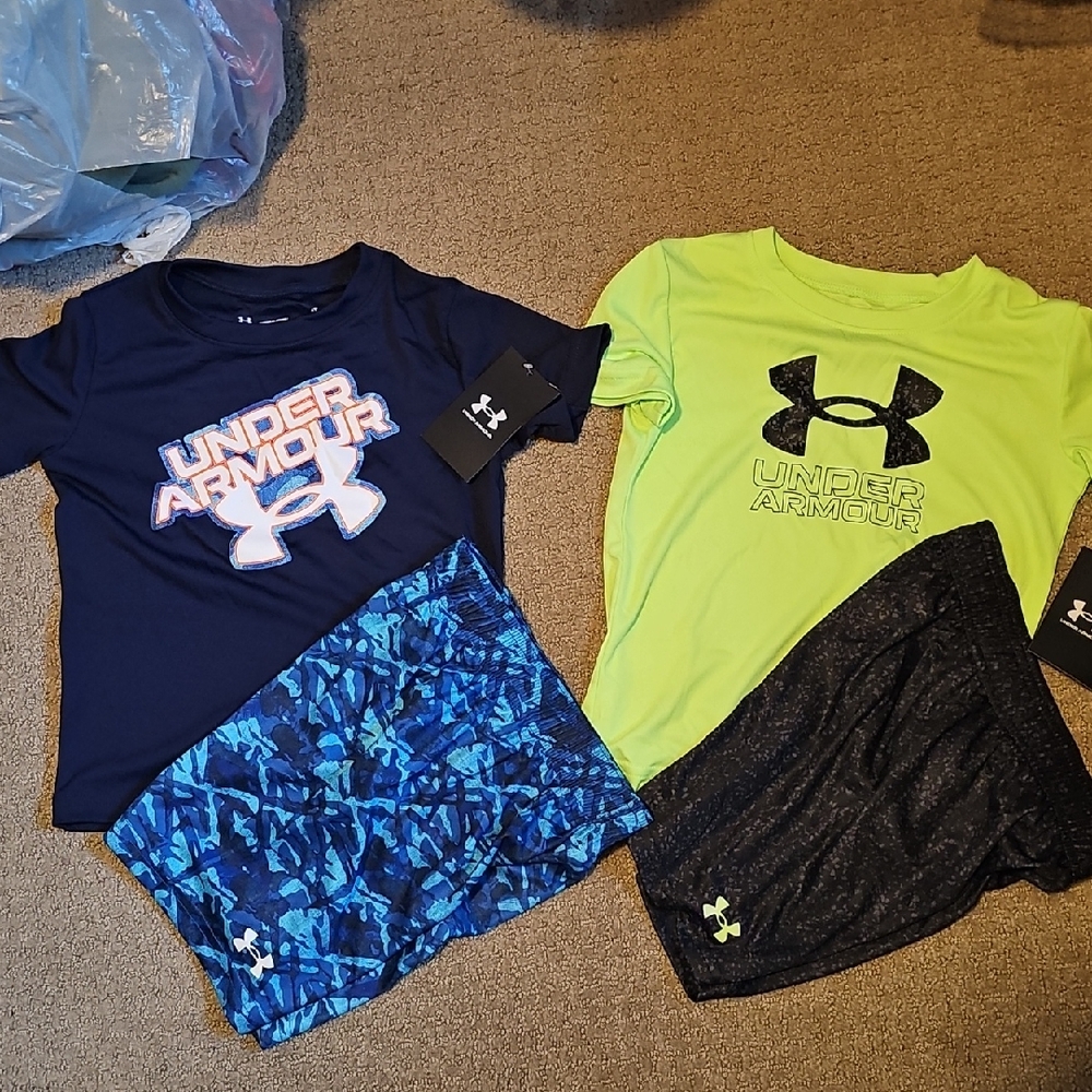 UNDER ARMOUR 2 LOT TODDLER BOY NWT SETS SIZE 4T